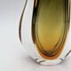 Sommerso Vase Flavio Poli Seguso Murano Green Amber Glass 1950