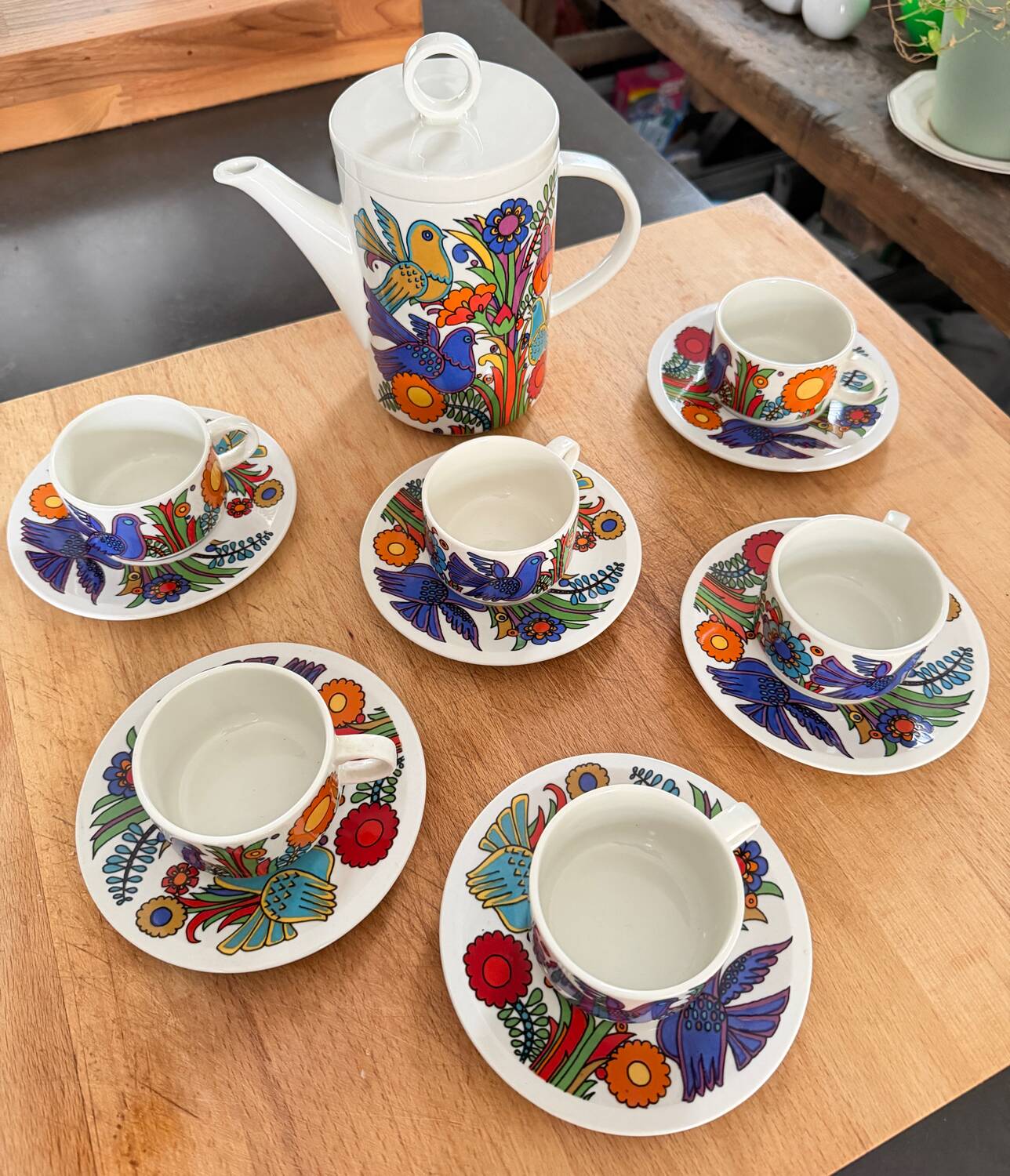 Service à café Villeroy & Boch Acapulco vintage