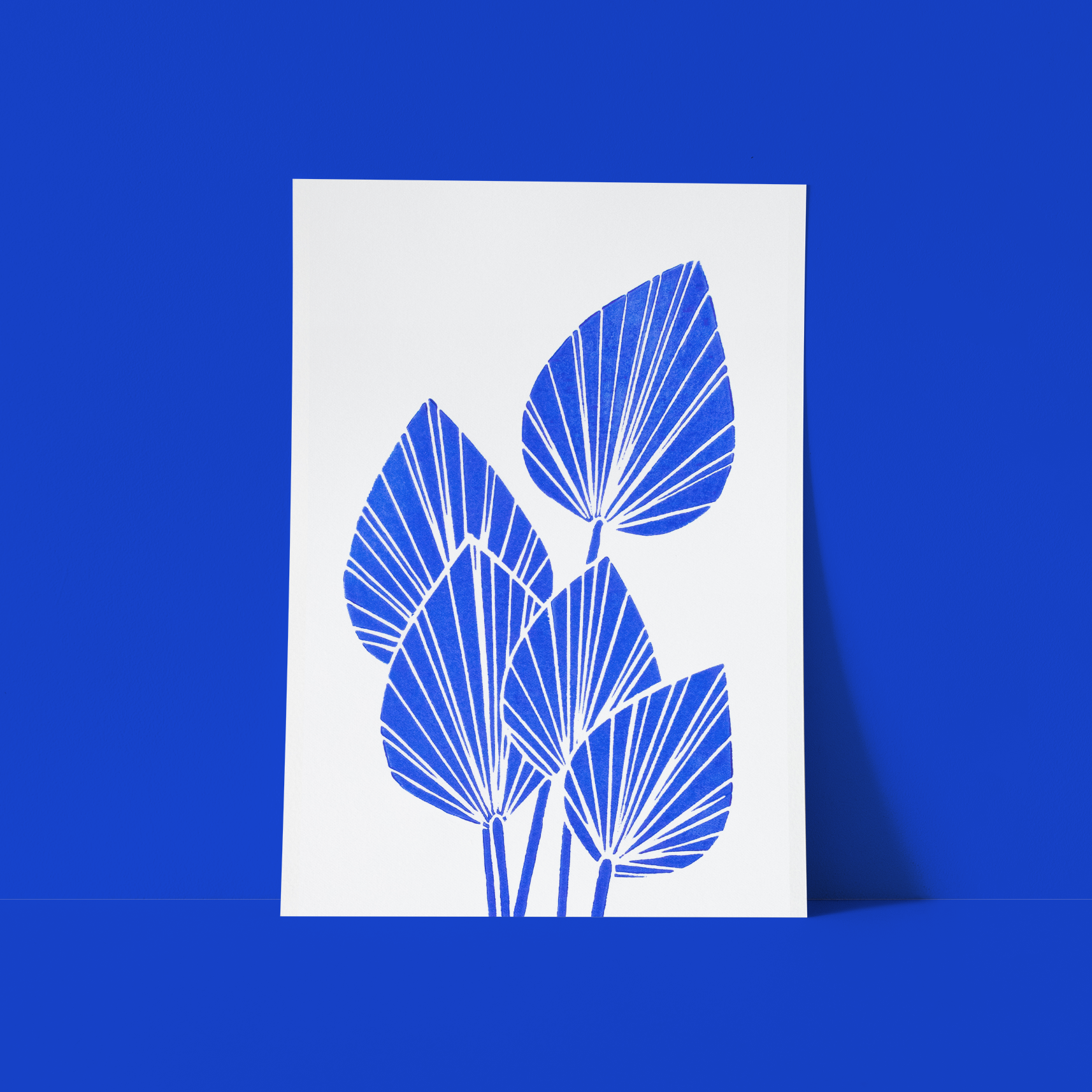 Original linocut - Dried sheet