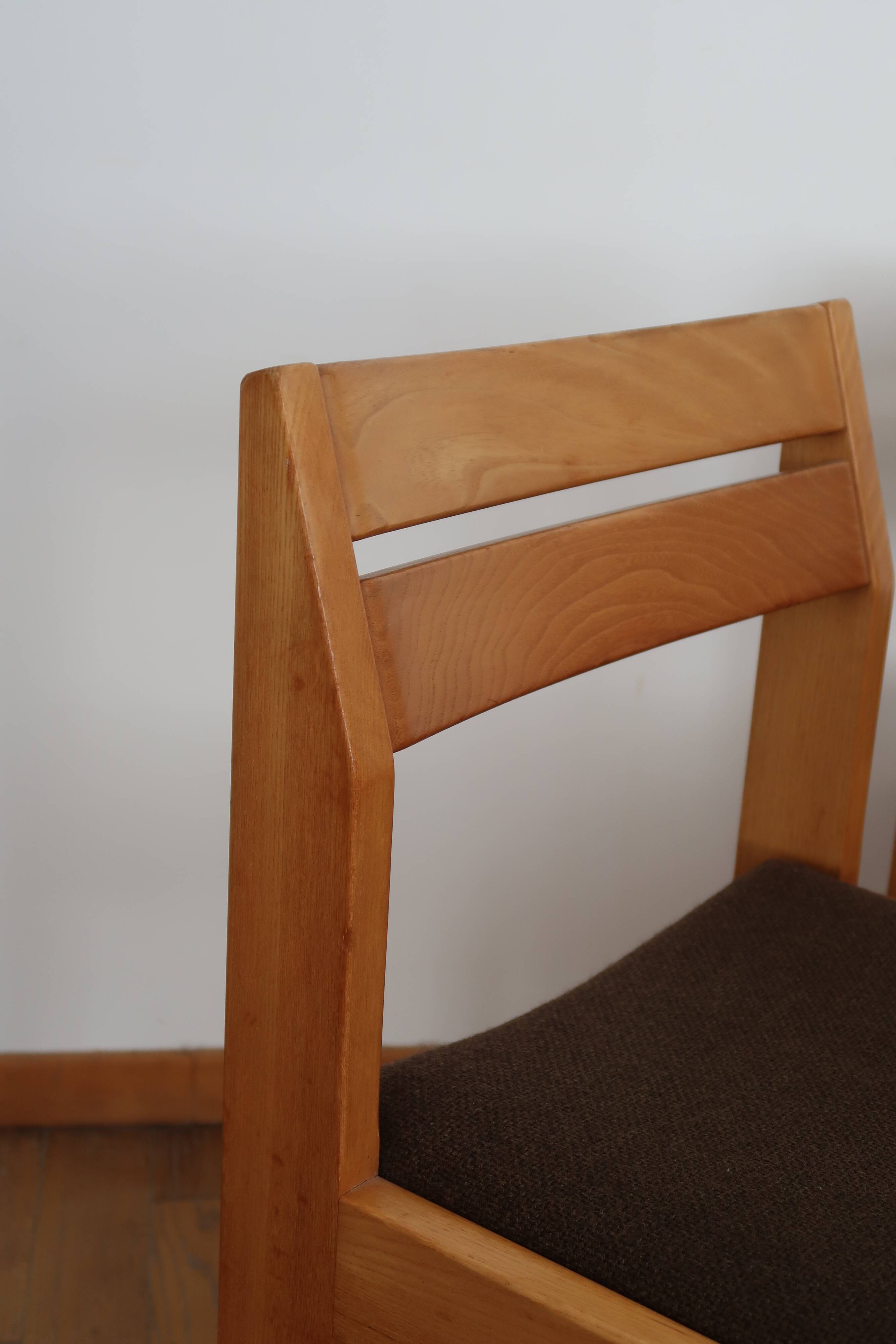 4 chairs sleigh Maison Regain