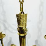 Louis xvi bronze chandelier 6 lights