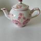 Henriot Quimper pink teapot