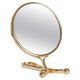 Decorative gold table mirror mid-century with metal frame, Italy, 1960s
