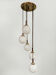 Suspension doré vintage cascade 70