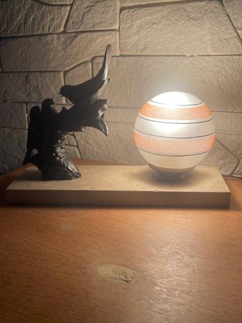 Desk lamp signed Maurice Frecourt in perfect condition