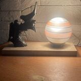 Desk lamp signed Maurice Frecourt in perfect condition