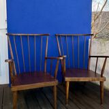 Paire de fauteuils Baumann
