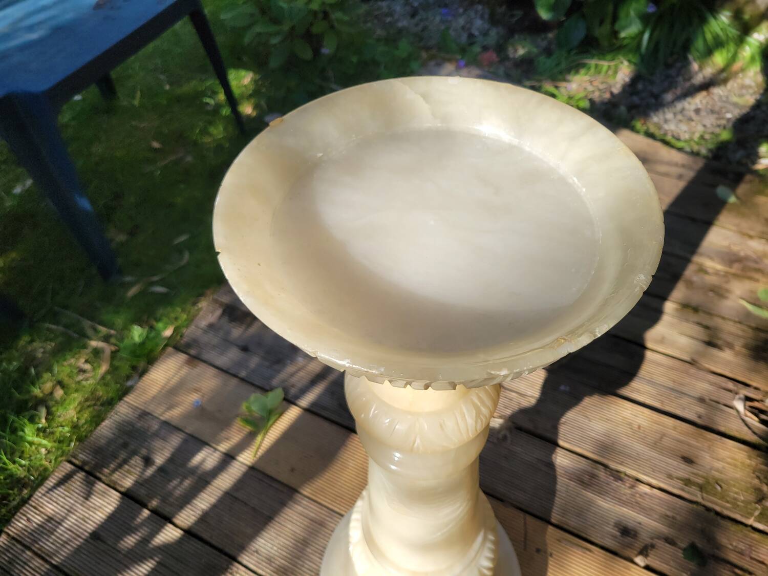 Alabaster pedestal column, 19th century