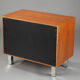 Danish low furniture in teak veneer with two leaves
