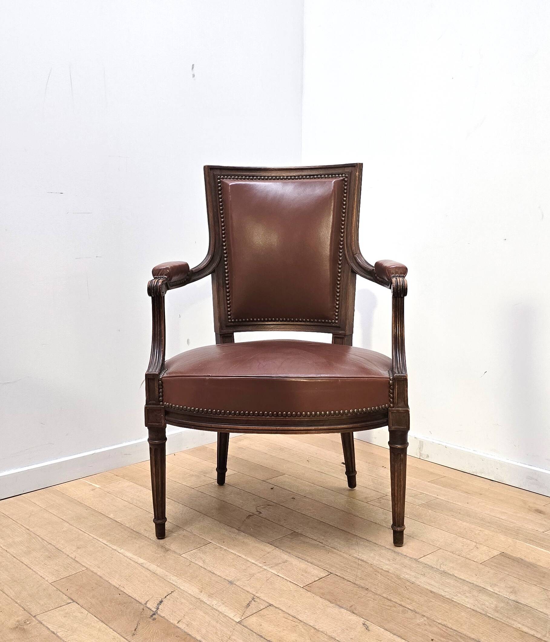 Set of 4 Empire style armchairs