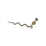 Cobra wall lamp in bronze 1960s