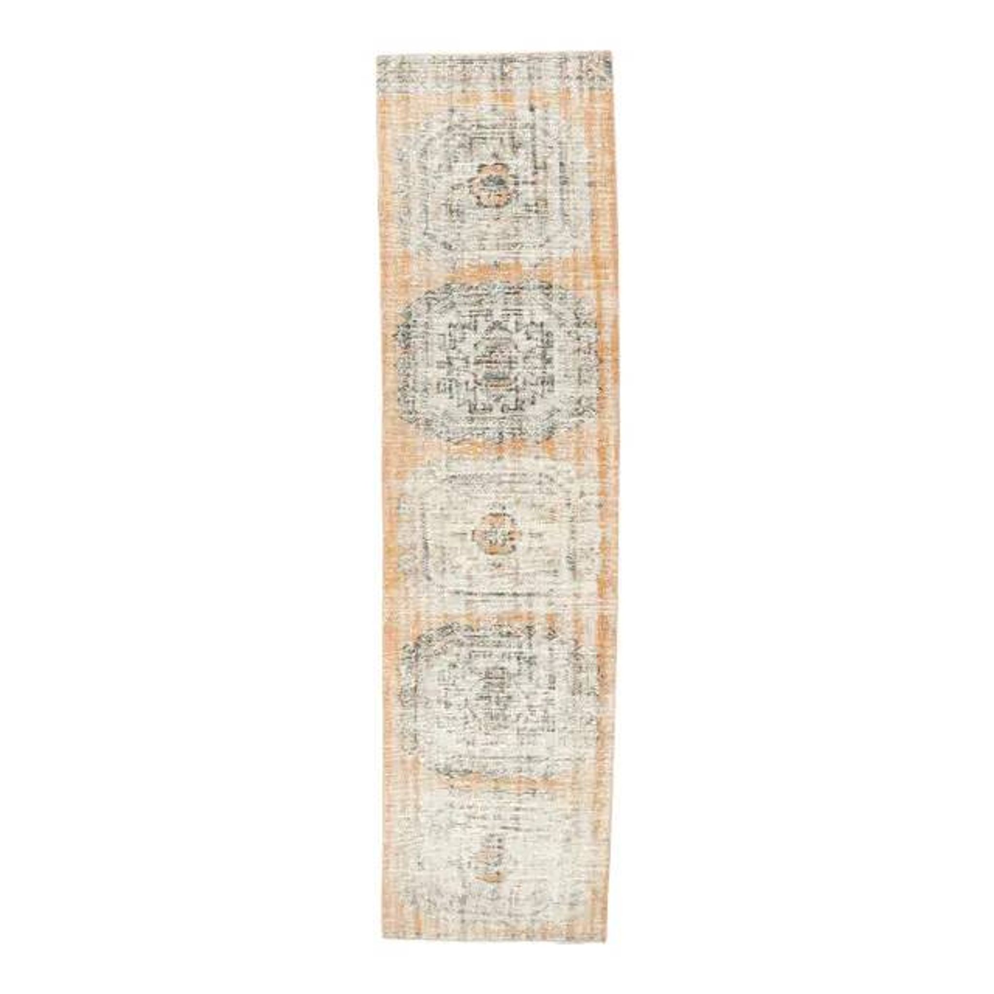 1960s 1 Turkish Hand-Knotted Geometric Runner Rug 87x334