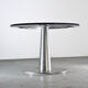 Table à manger en verre soufflé et acier par Perrin & Perrin, vers 1990.