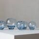 Vases Rondo Aqua par Per Lütken pour Holmegaard, Danemark, Ensemble de 5
