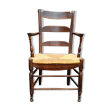 Fauteuil bonne femme paillé