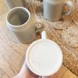 Set of stoneware mugs