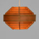 Pine veneer pendant light T510 "Glade" by Hans-Agne Jakobsson for Ellysett AB, Sweden 1960s.