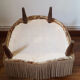 Pair of tapestry pattern Toad chairs
