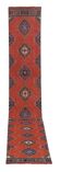 Vintage Turkish rug from Oushak, hand-woven 91x660 cm