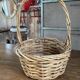 Small woven wicker basket