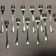 12 Christofle oyster forks in silver metal