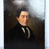 Portrait d'un homme distingué du XIXe siècle – Huile sur toile