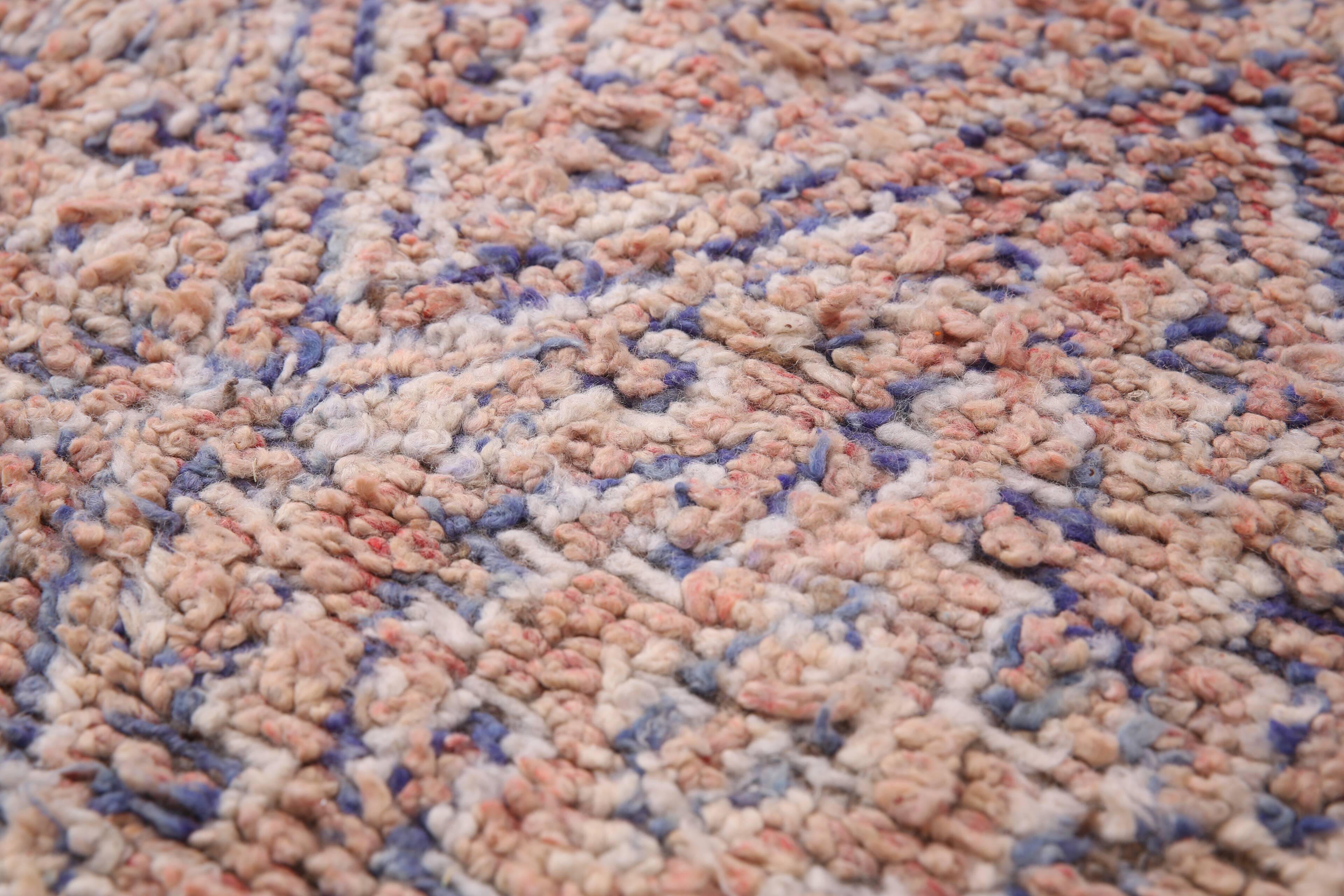 Vintage Moroccan Wool Rug 214 x 332 cm - Berber Handmade Living room rug