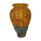 Vase in glass paste art-deco Lorrain Daum