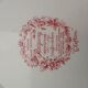 Flat earthenware plate Staffordshire Ridgway Ironstone model Clifton diam 25 cm