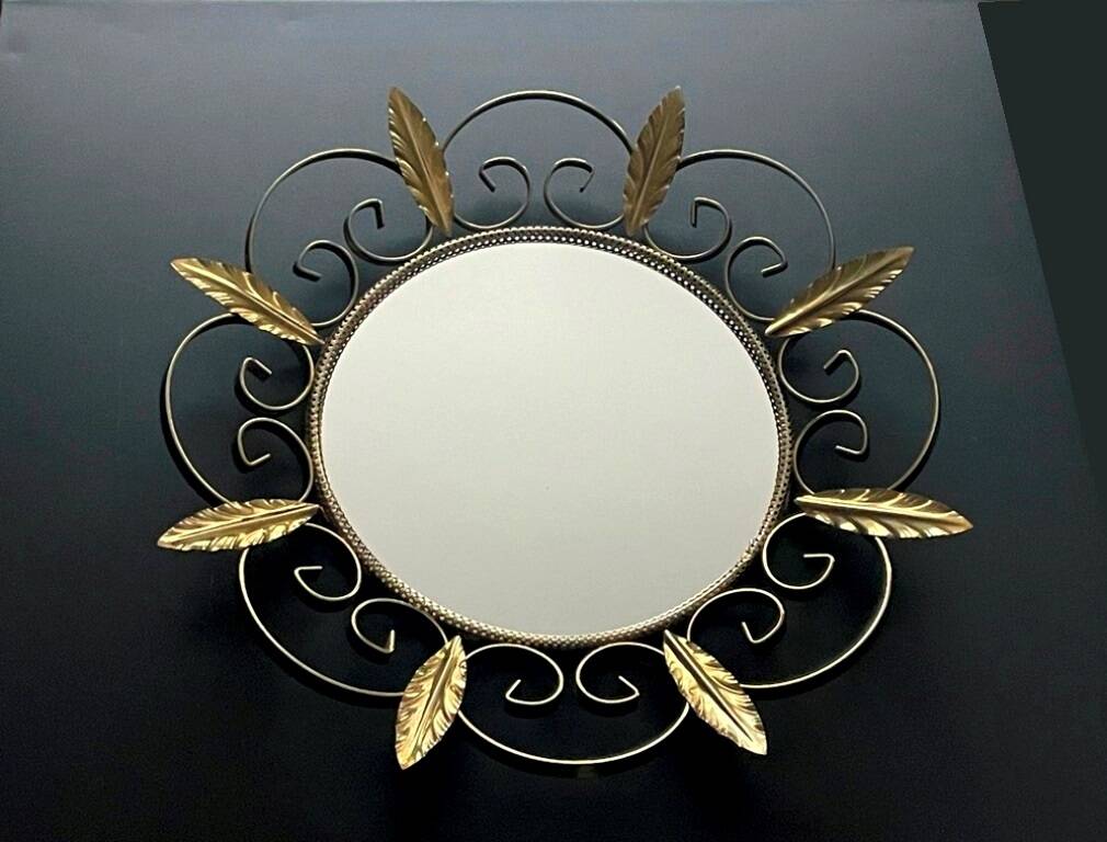 Sun Mirror Deknudt * Hollywood Regency * Vintage 60s