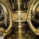 Large Dutch brass chandelier, 12 lights
