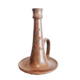 Glazed stoneware candle holder