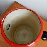 Enamelled red coffee maker