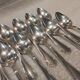 12 silver-plated soup spoons, Christofle goldsmith, Spatours model