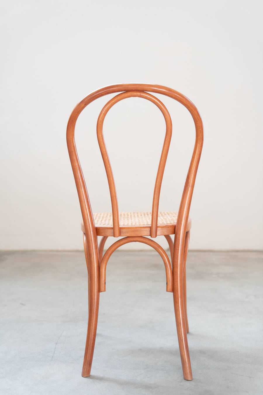 Bent beech wood chairs with straw seats, no. 34 total, 1990-2000