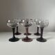 Set of 6 antique stemmed glasses