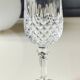Lot 5 Flûtes Champagne/Cristal d Arques/Mod. Longchamp. Pointes diamant