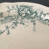 Set of 10 piece french antique table service Longchamp Rocroy