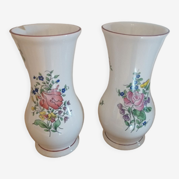 2 lunéville vases