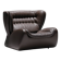 One-seat lounge sofa model pasha, manufactured in the 1970s by durlet, belgium.