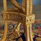 Antique gilded bronze and porcelain tripod, France, 19th century