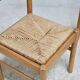 Pair of straw chairs. France, circa 1960