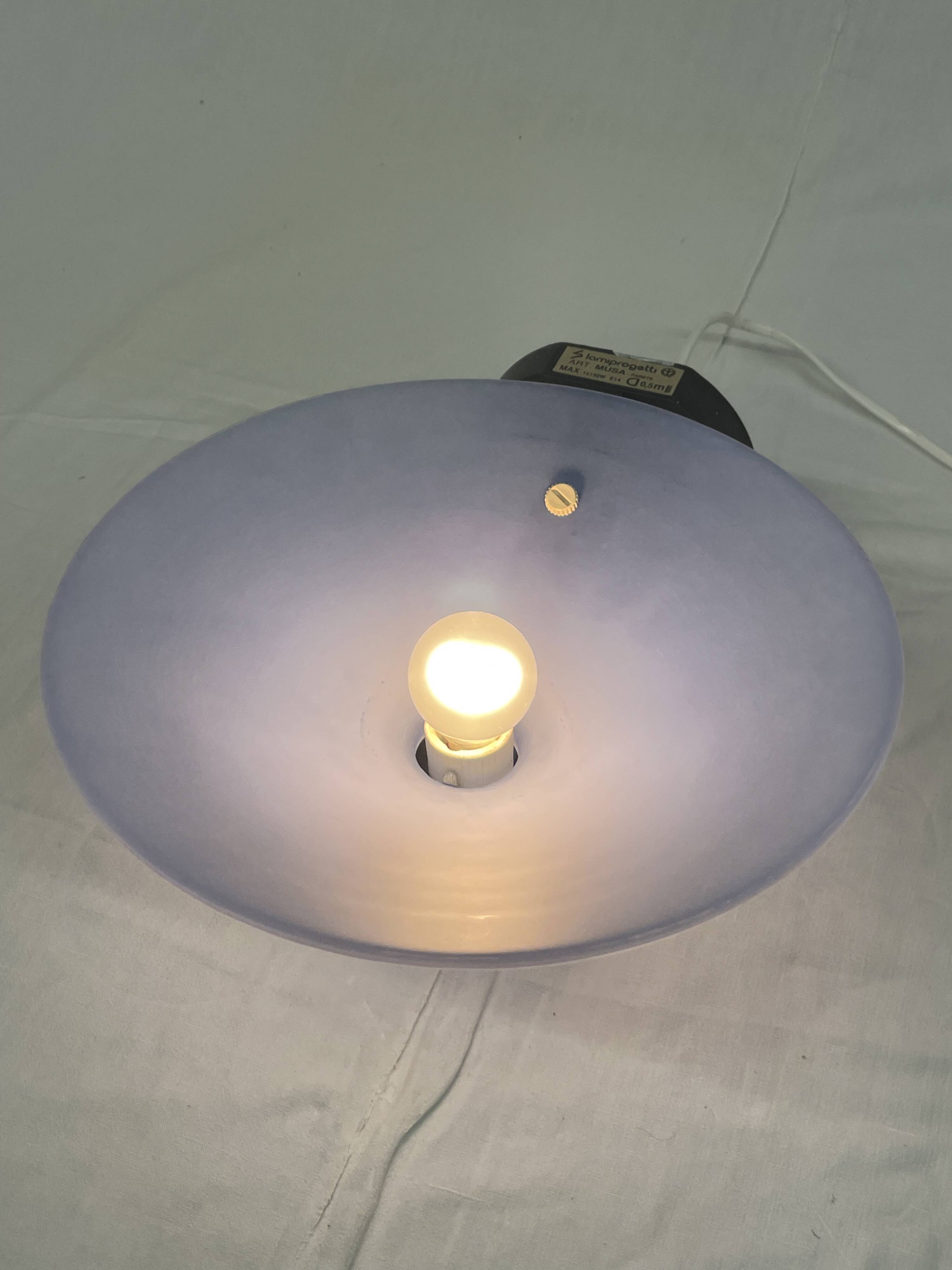 Pair of Lamiprogetti wall lights, Italy, 1980's