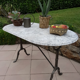 Bistro marble table