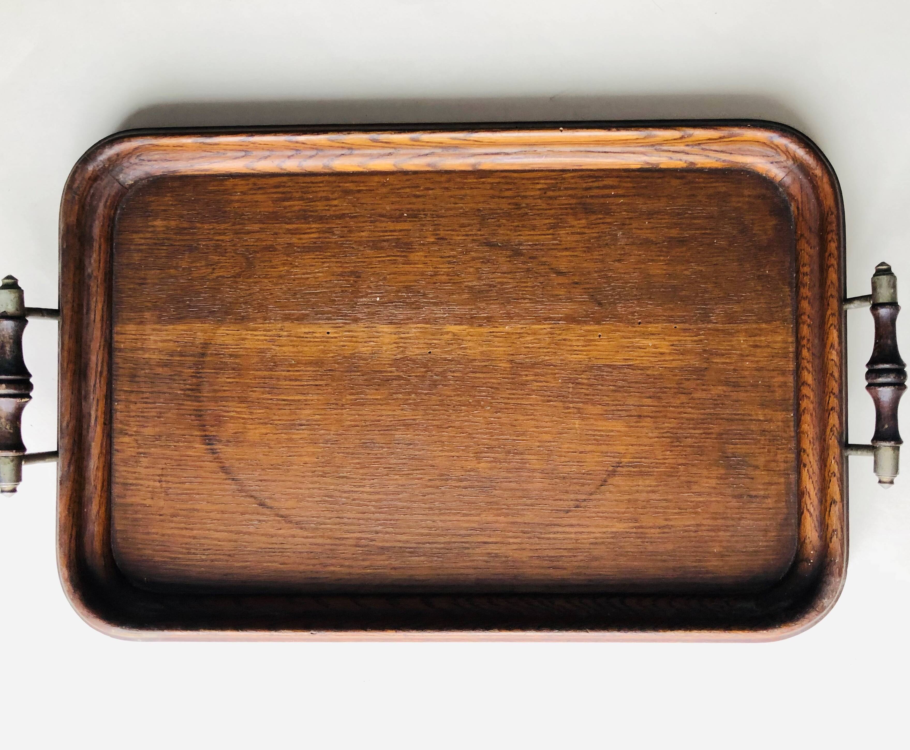 Old wooden tray
