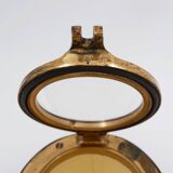 Vintage Dunhill Leather and Brass Cigar Humidor, 1960s