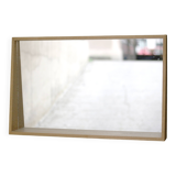 1980s mirror in beech of very fine craftsmanship.