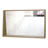 Miroir en hêtre, années 80