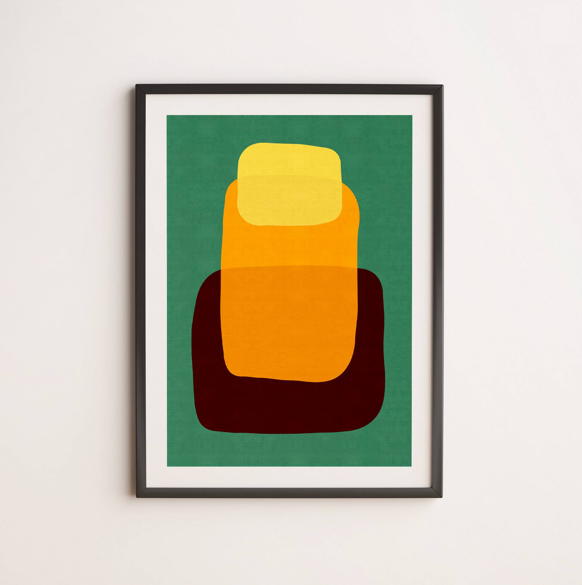 Abstract art print. (50x70cm).