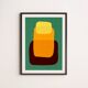 Abstract art print. (50x70cm).